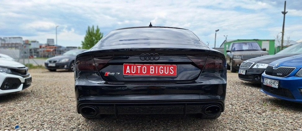 Audi RS7 cena 269000 przebieg: 98000, rok produkcji 2016 z Sompolno małe 352